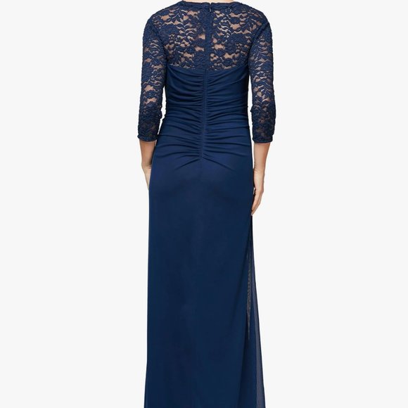 Alex Evenings Women's Plus Size Long Sleeve Sweetheart Neckline Dress size 18 - Picture 4 of 11